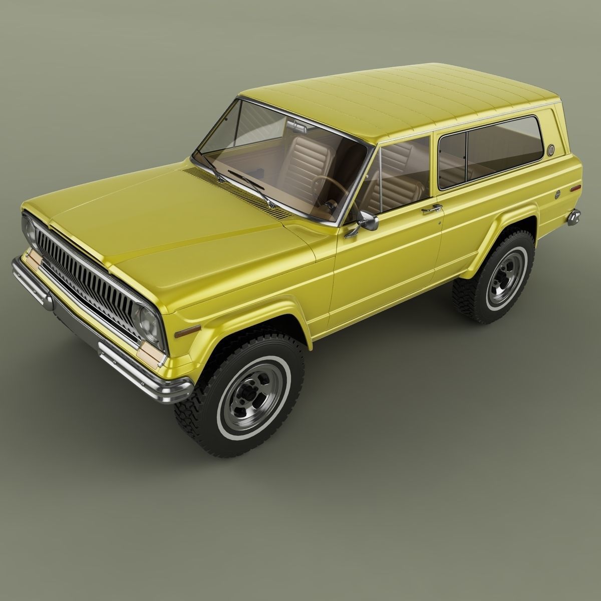 Jeep Cherokee  SJ  Wide-track 3D model_5
