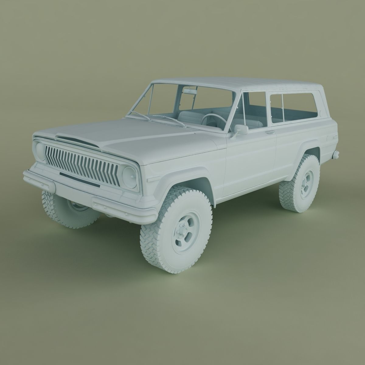 Jeep Cherokee  SJ  Wide-track 3D model_10