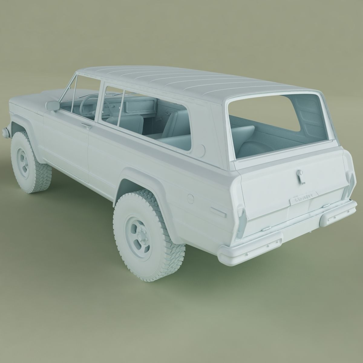 Jeep Cherokee  SJ  Wide-track 3D model_12
