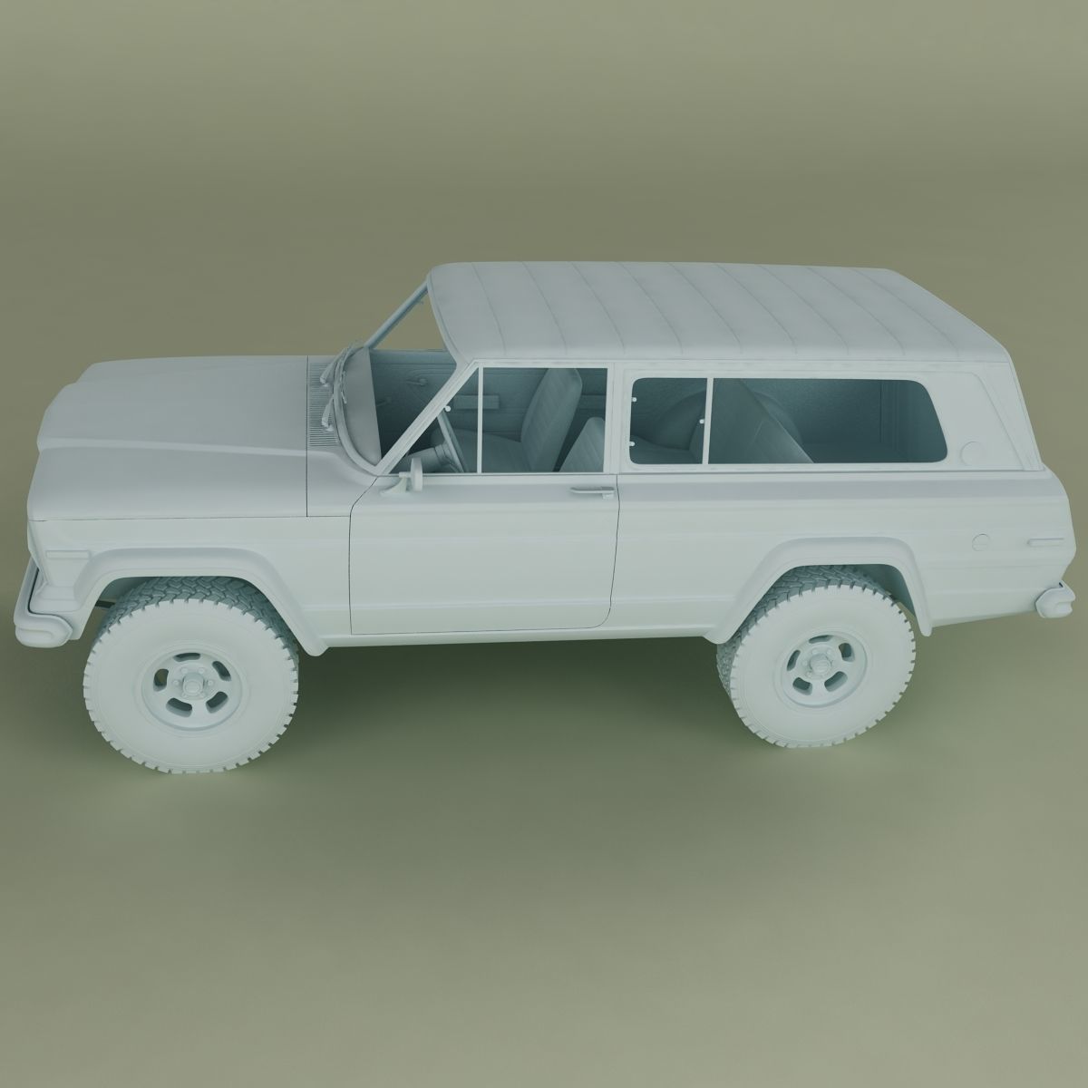 Jeep Cherokee  SJ  Wide-track 3D model_11