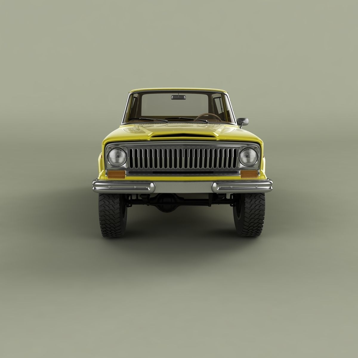 Jeep Cherokee  SJ  Wide-track 3D model_4