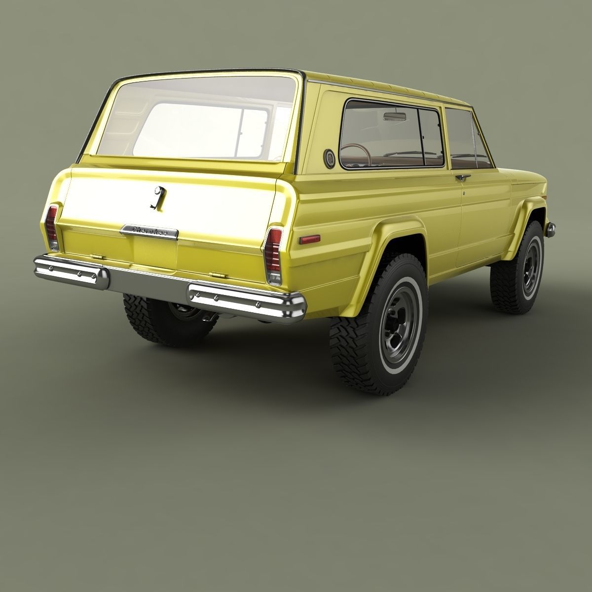 Jeep Cherokee  SJ  Wide-track 3D model_2