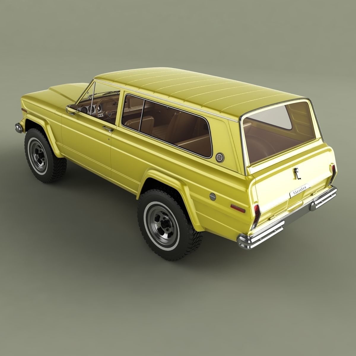 Jeep Cherokee  SJ  Wide-track 3D model_7