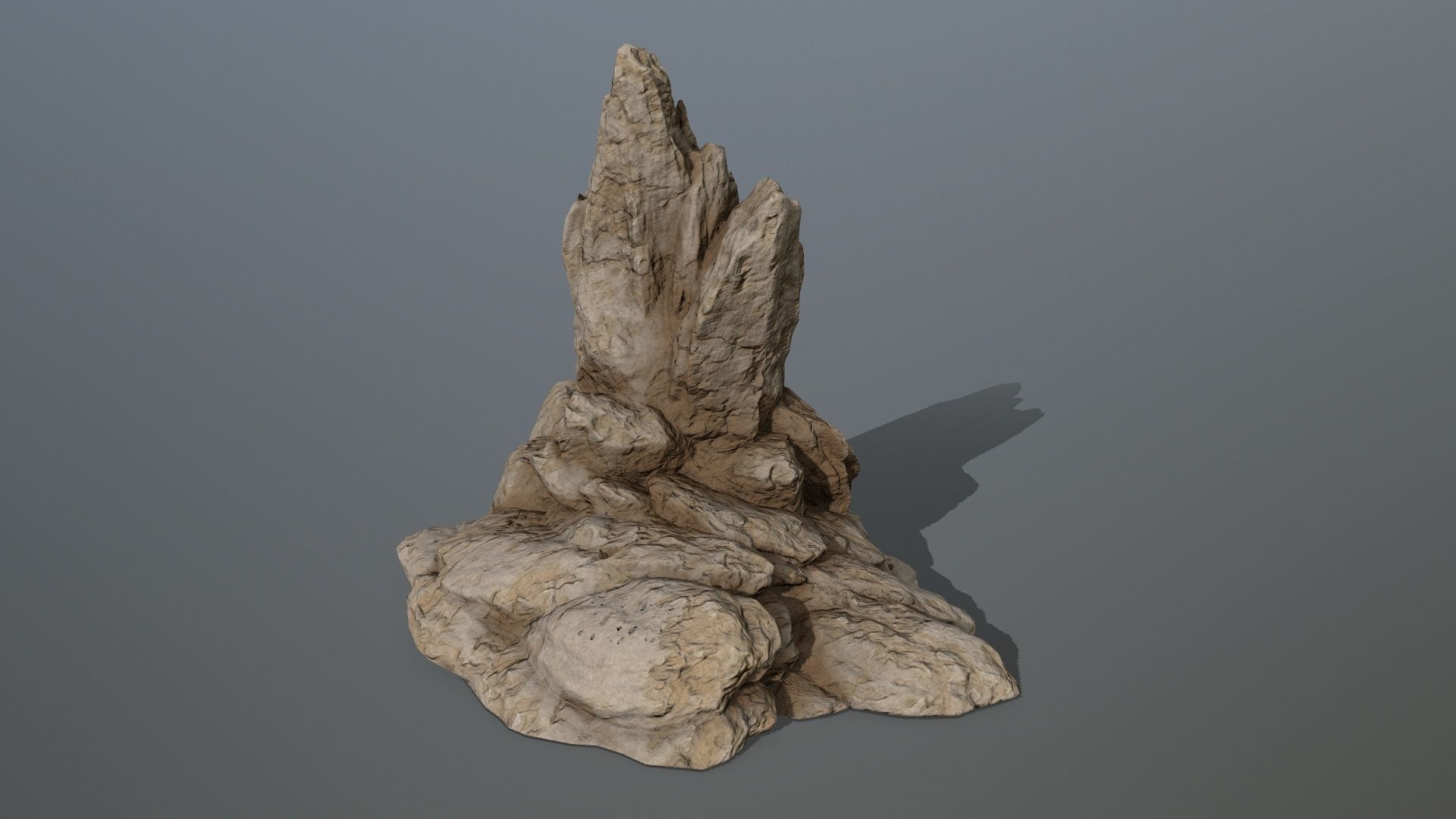 Rock Set Low-poly 3D model_5