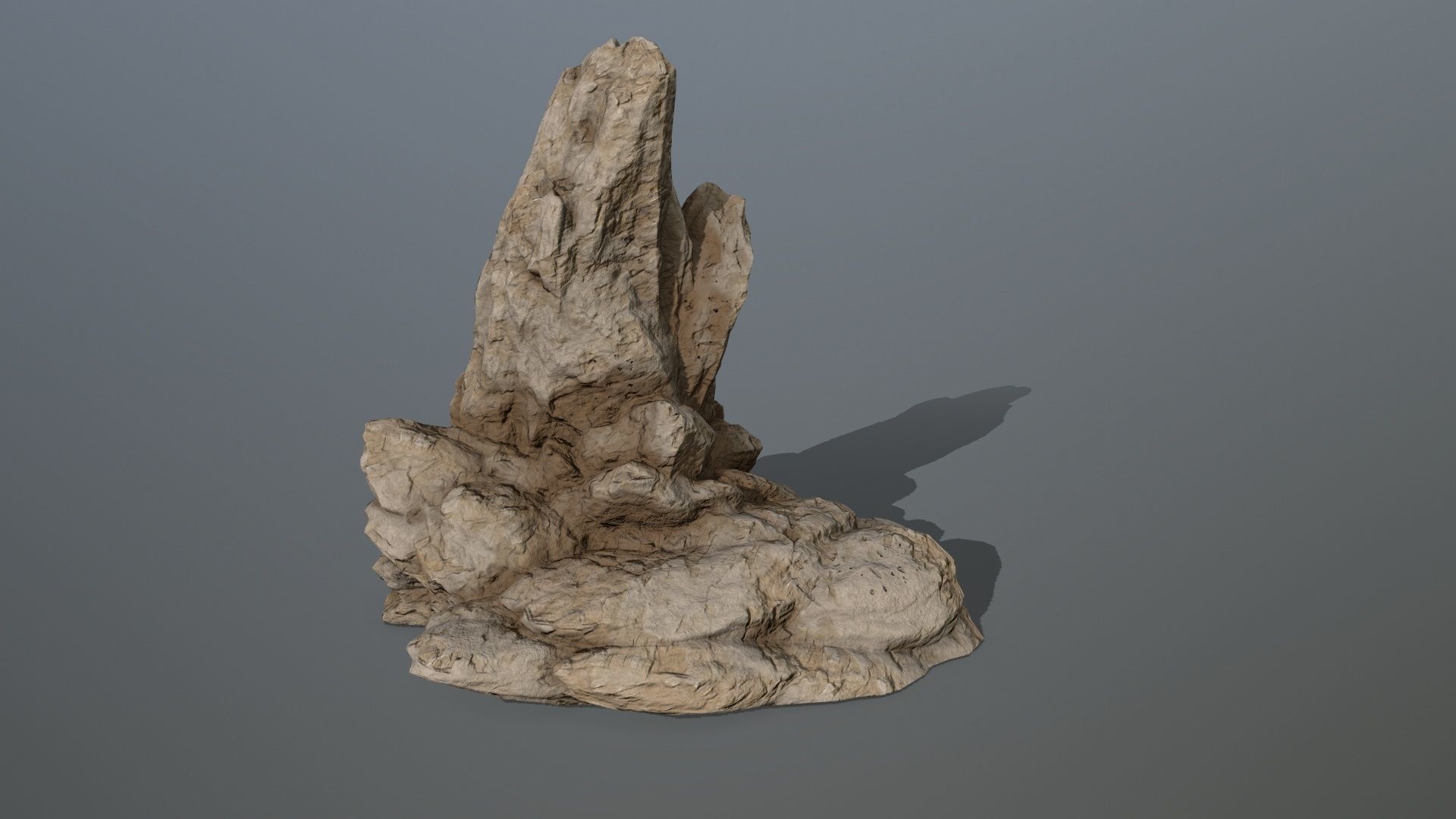 Rock Set Low-poly 3D model_6