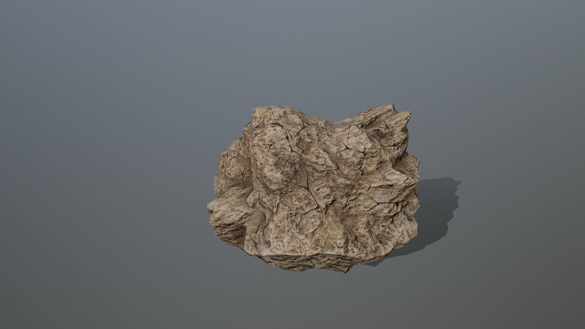Rock Set Low-poly 3D model_2