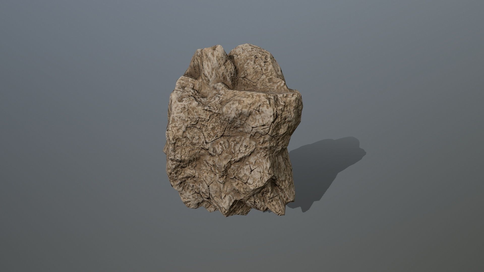 Rock Set Low-poly 3D model_4