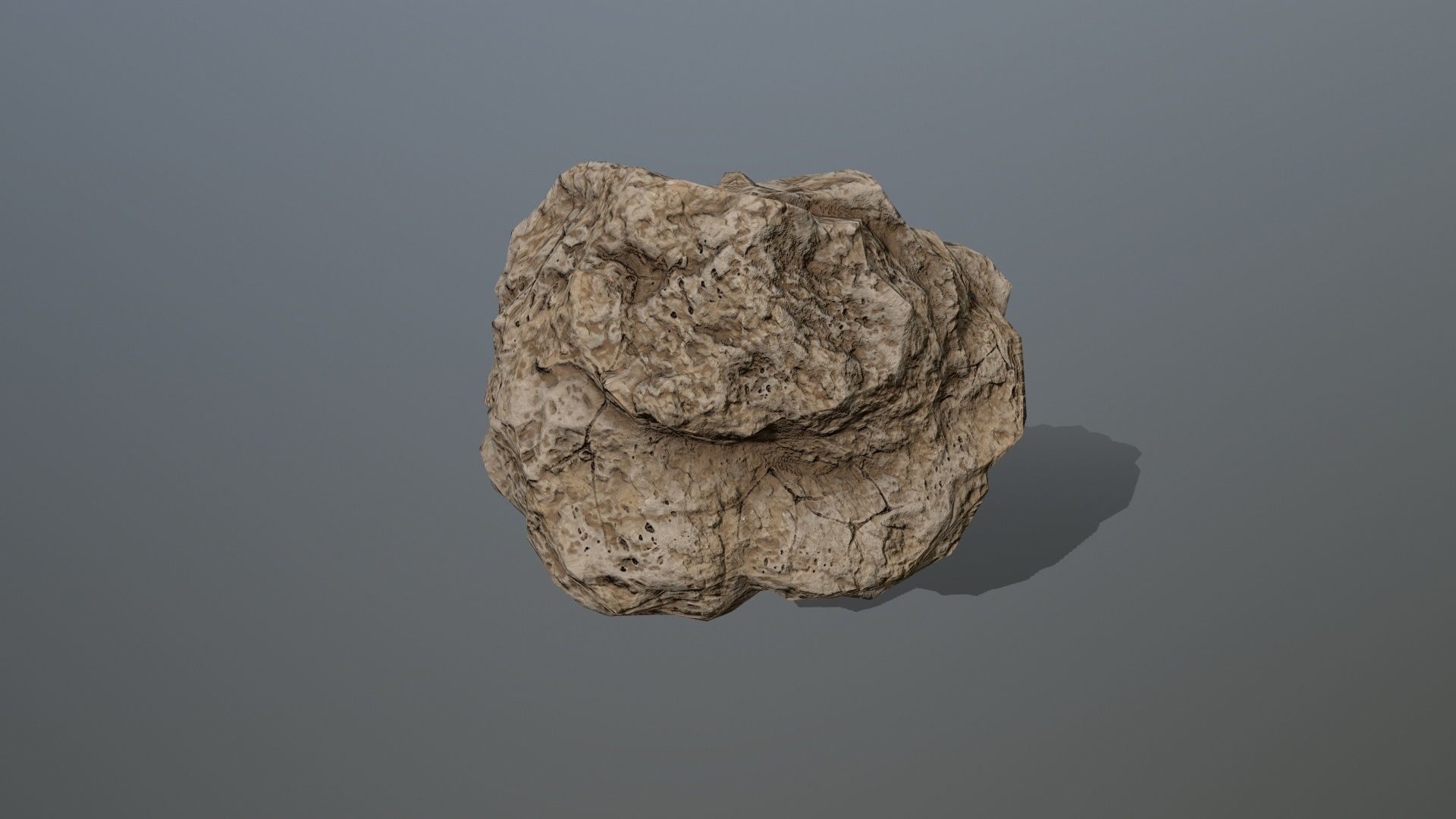 Rock Set Low-poly 3D model_3