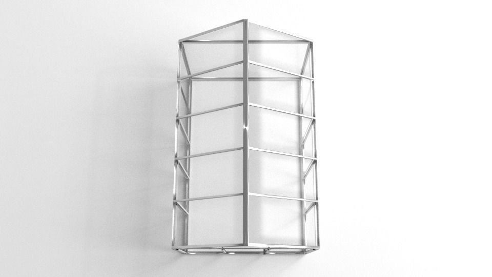 Gable Greenhouse 3D model_2