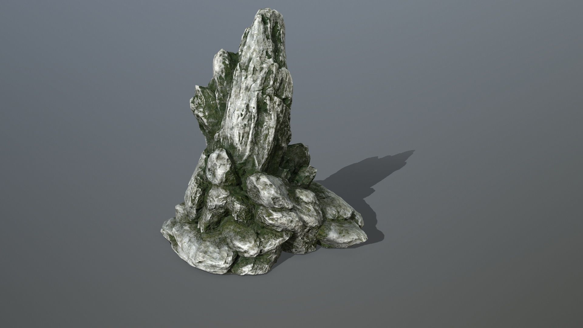 Rock Set Low-poly 3D model_7