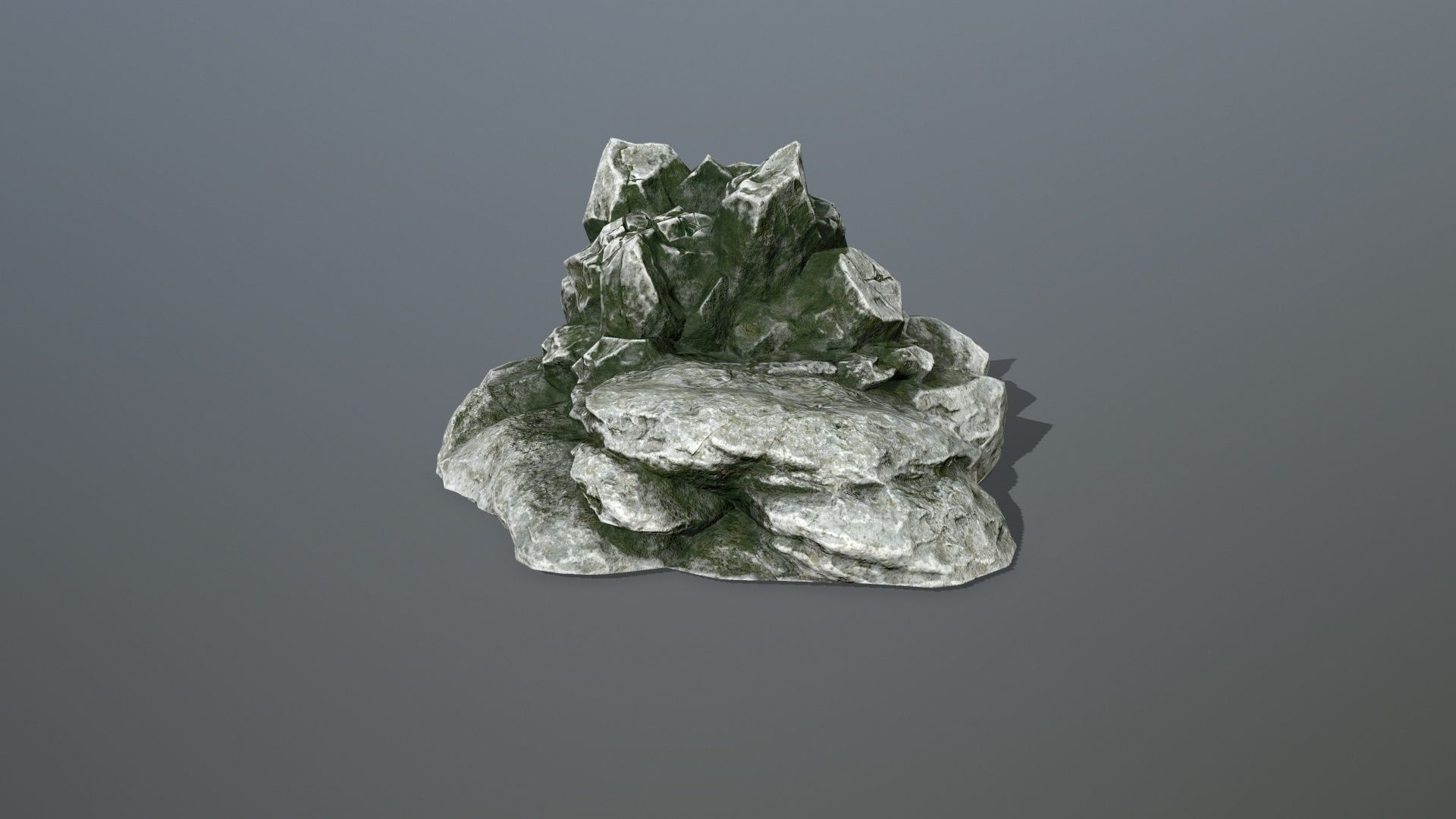 Rock Set Low-poly 3D model_10