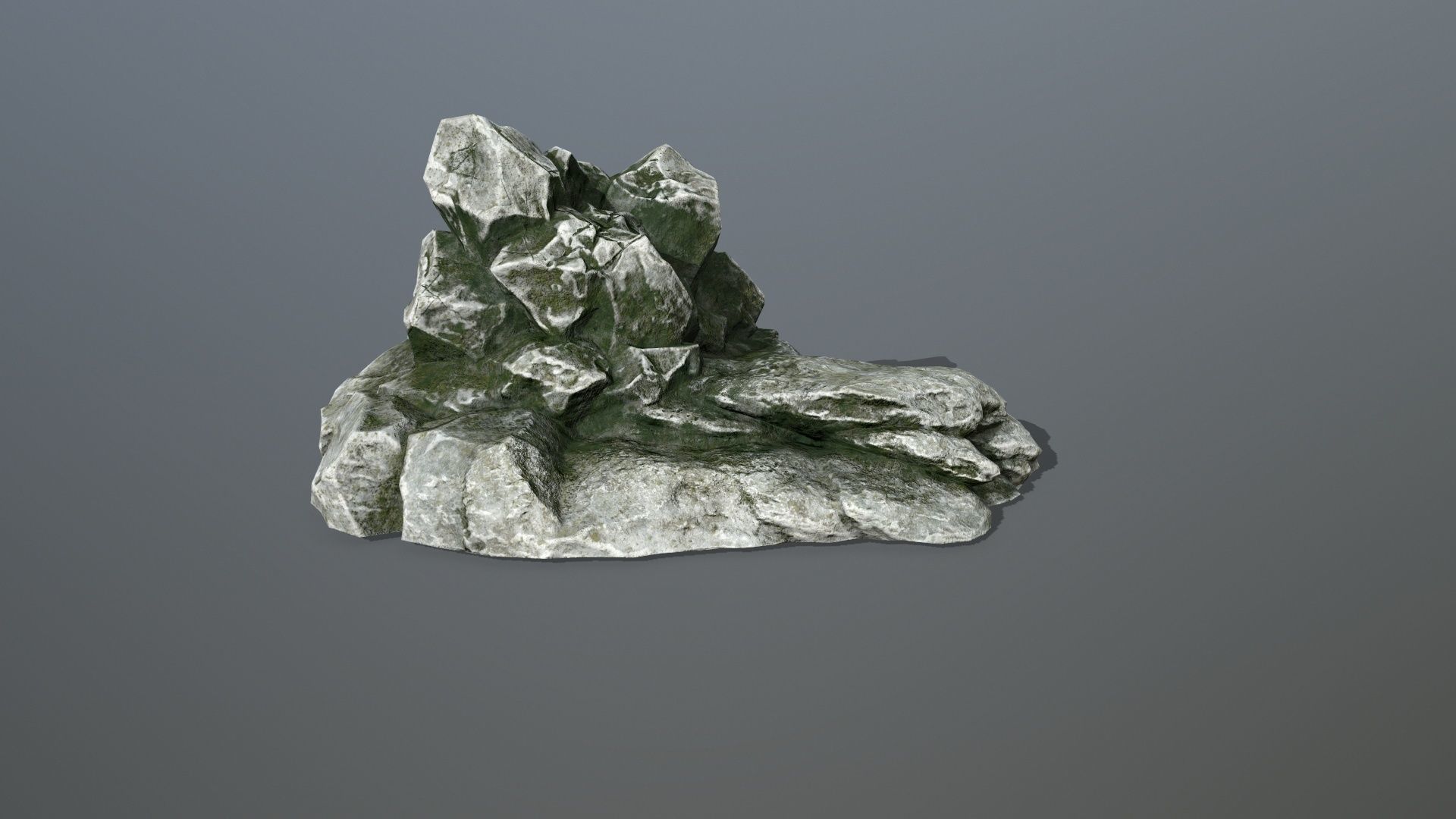 Rock Set Low-poly 3D model_11