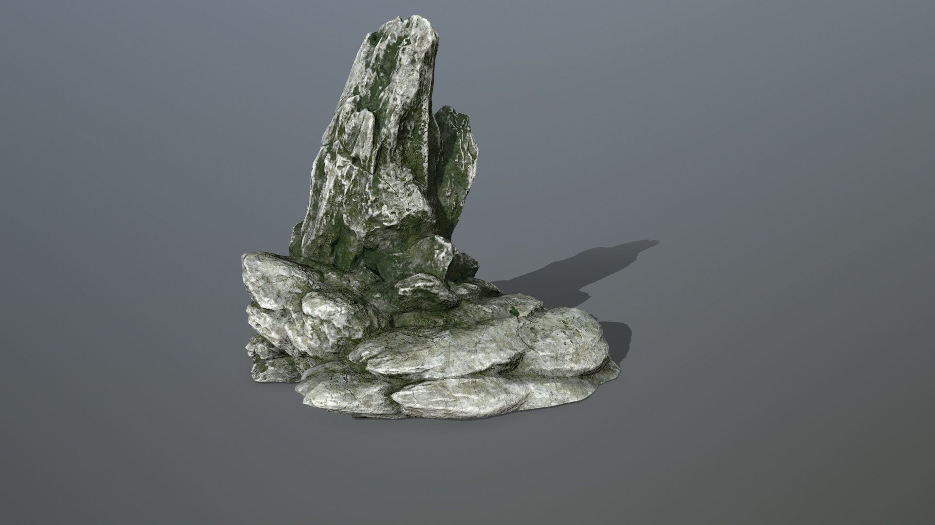 Rock Set Low-poly 3D model_6