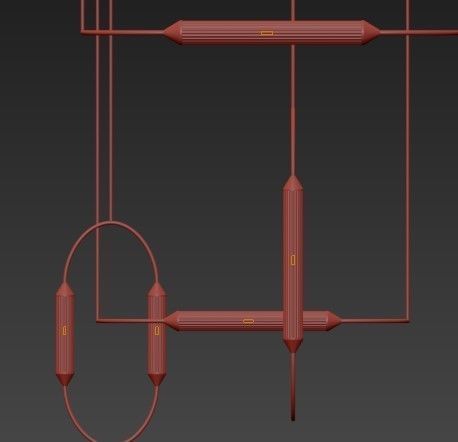 Sculptural Ornamental Lighting 3D model_4