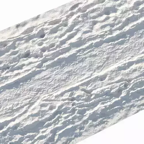 Winter footpath 13 meters Low-poly 3D model