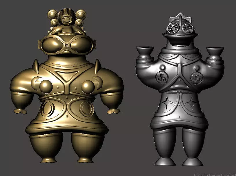 2 x DOGU JOMON  like statuines 3D print model_0