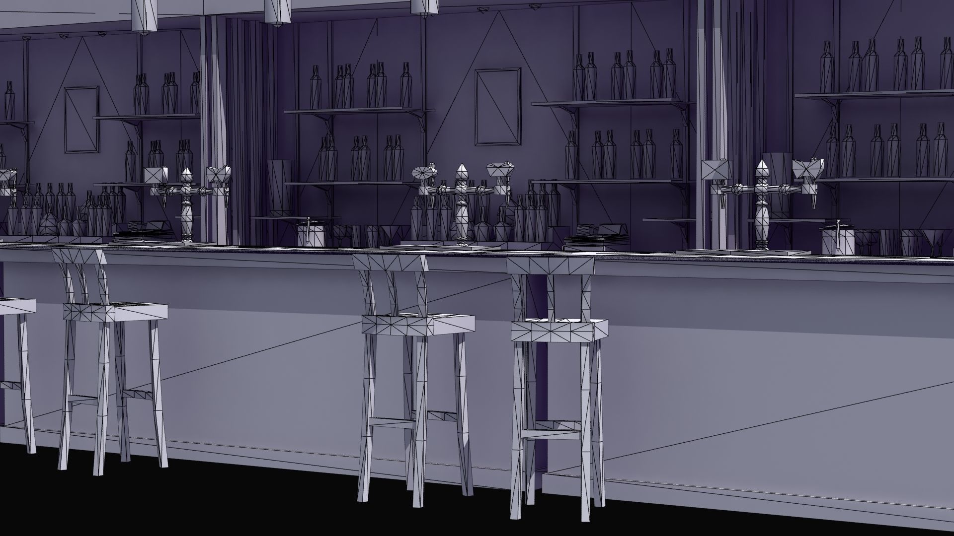 Modern Bar 3D model_25