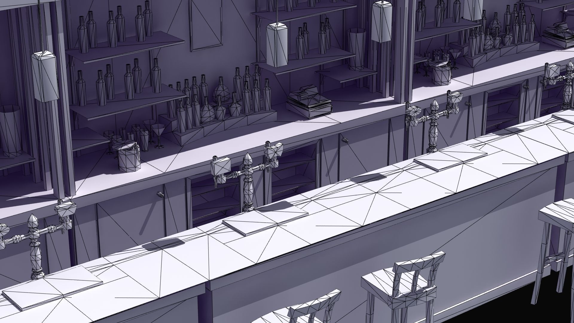 Modern Bar 3D model_15