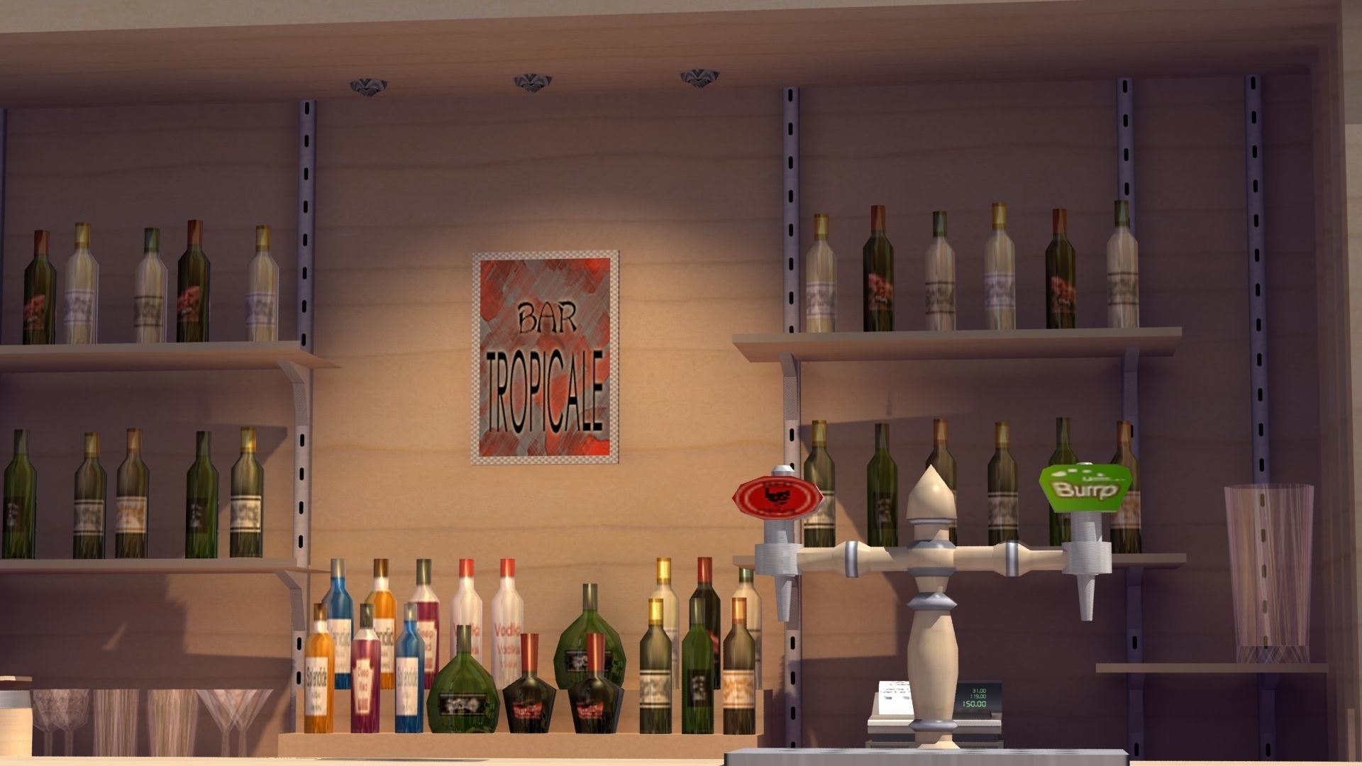 Modern Bar 3D model_19