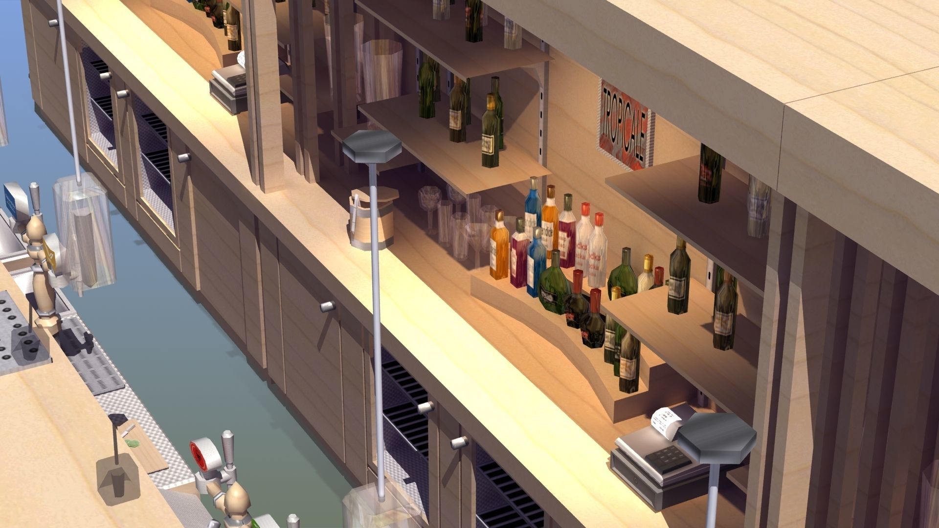 Modern Bar 3D model_5