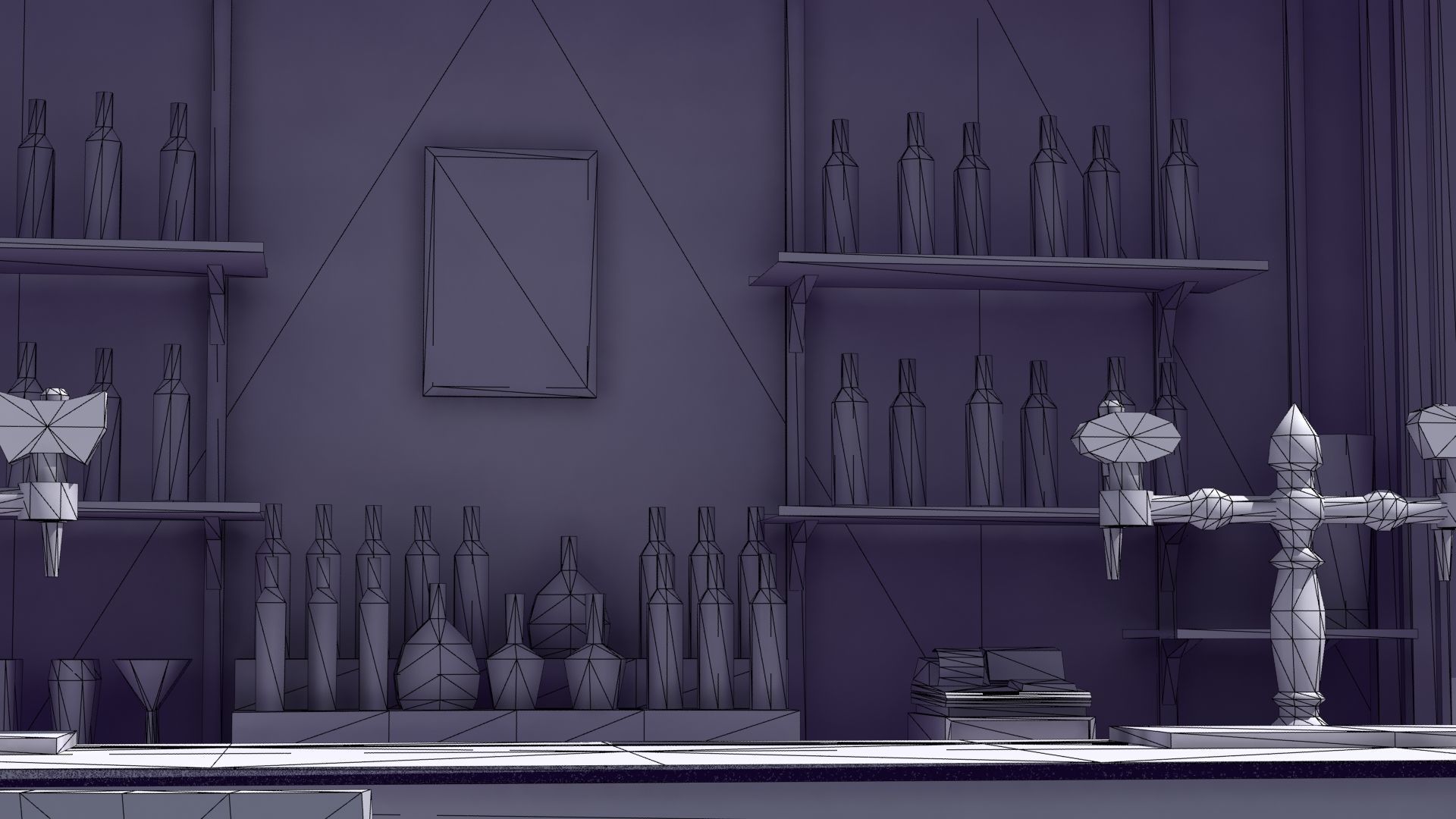 Modern Bar 3D model_21