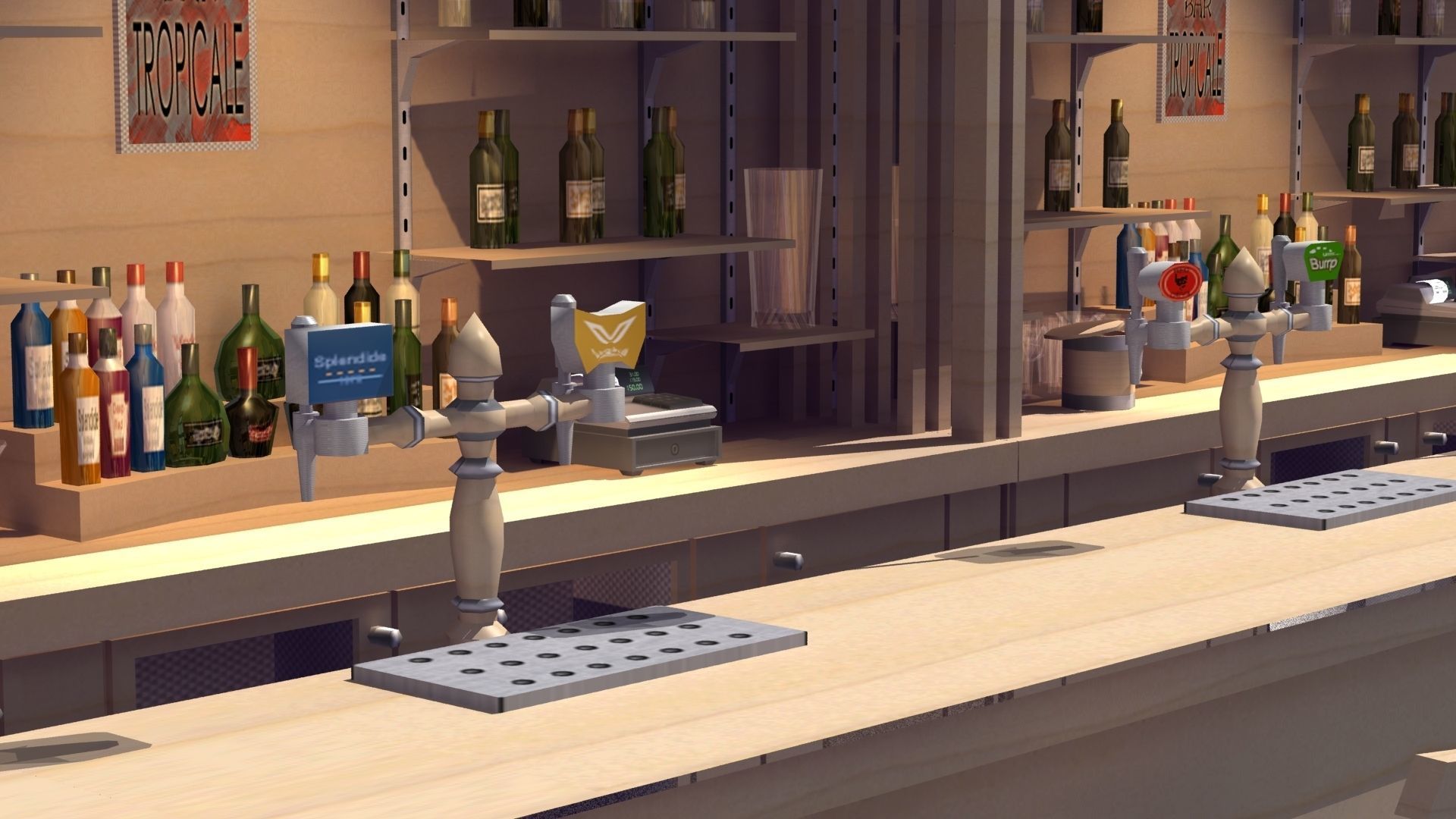 Modern Bar 3D model_11