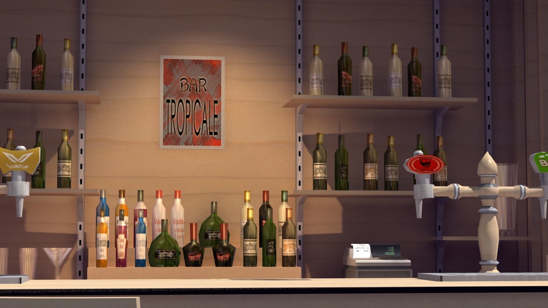 Modern Bar 3D model_16