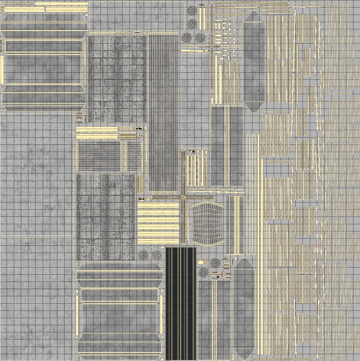 Sewers Modular Setup Low-poly 3D model_5