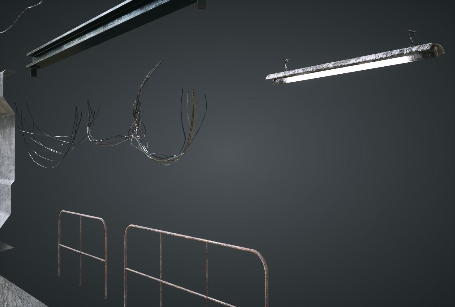 Sewers Modular Setup Low-poly 3D model_2