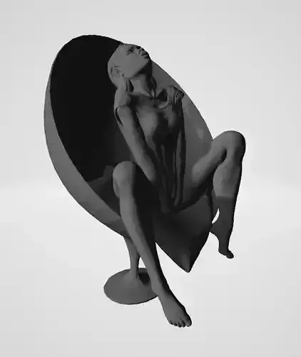 SITTING 1 woman on chair