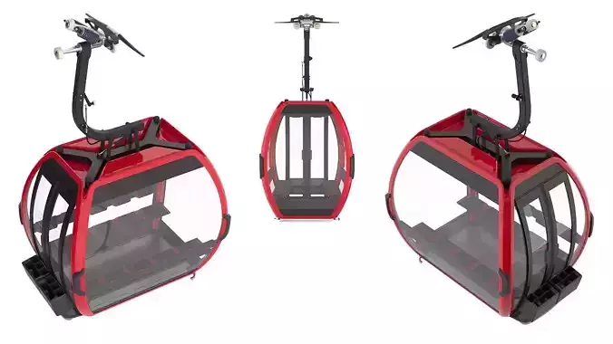 Cableway D-Line 3D model