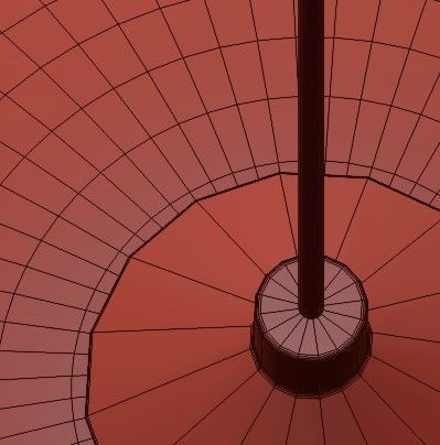 Blown Glass Clear Band Pendant 3D model_3