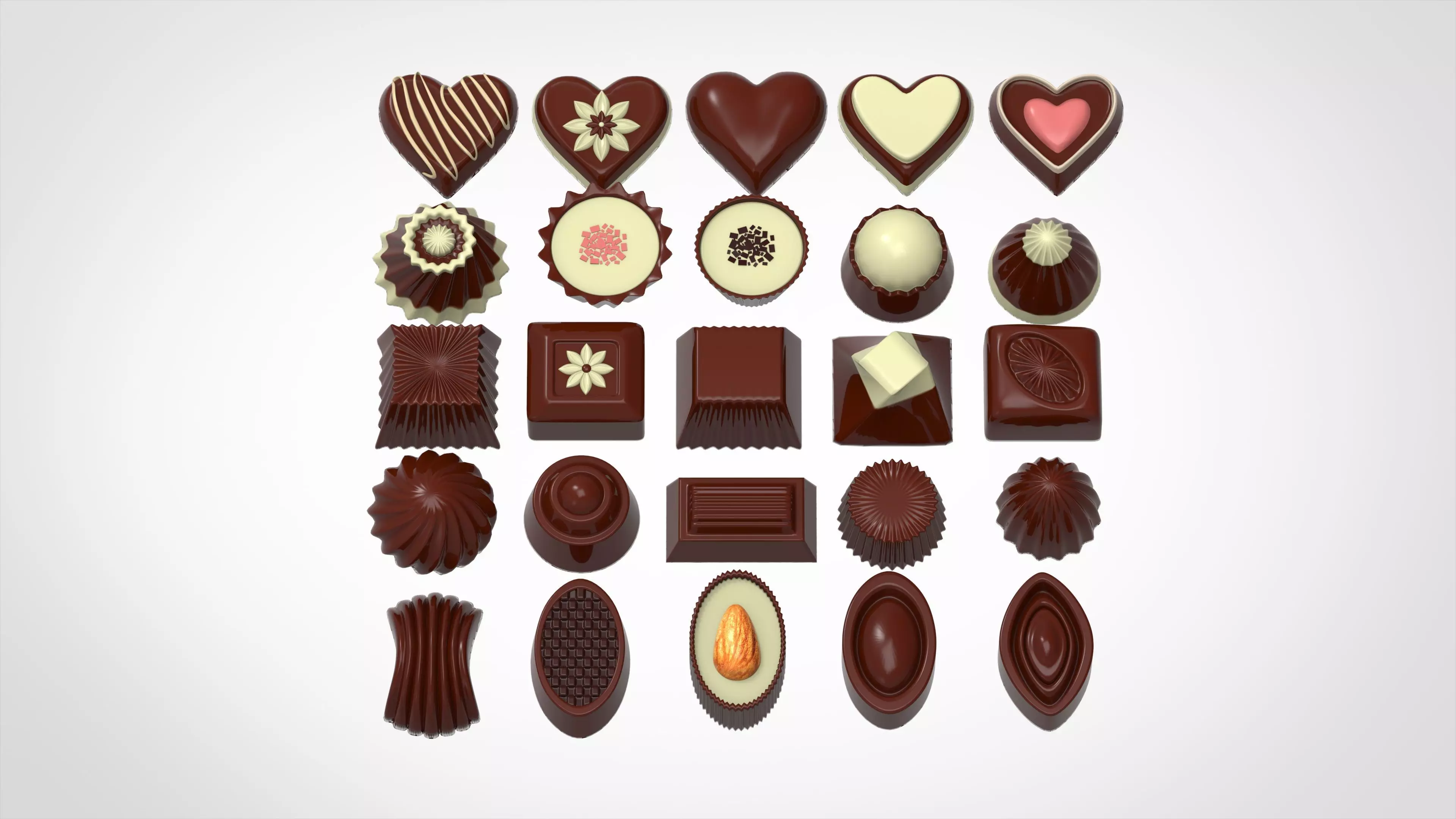 Chocolate Candies 3D model