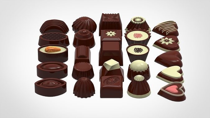 Chocolate Candies 3D model 3