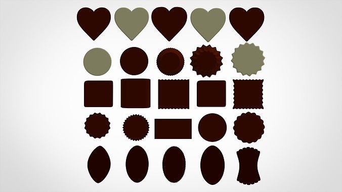 Chocolate Candies 3D model 4