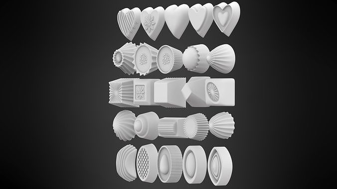 Chocolate Candies 3D model 7