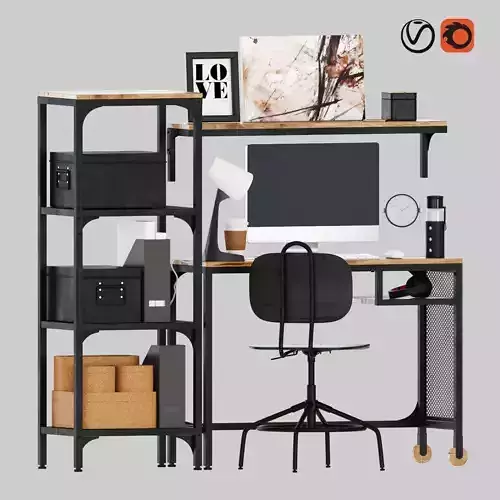  fjallbo working table set 3D model