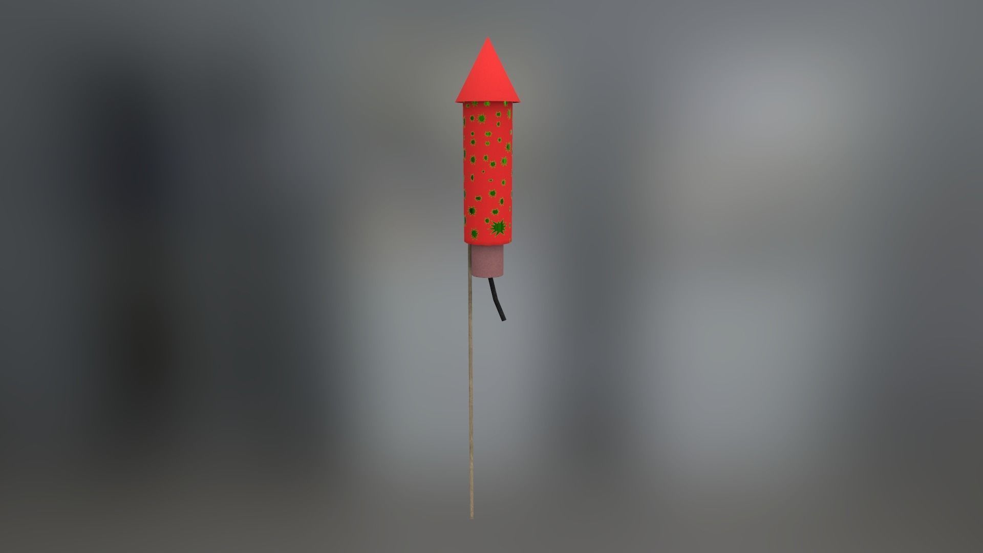 Fireworks Low-poly 3D model_4