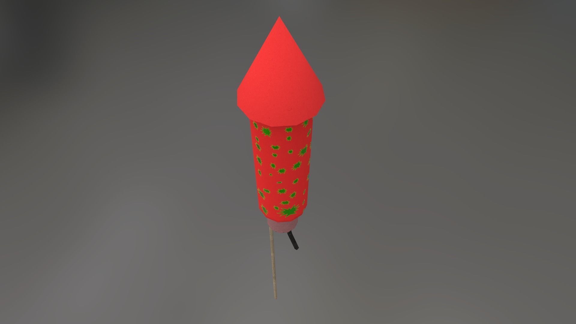 Fireworks Low-poly 3D model_8