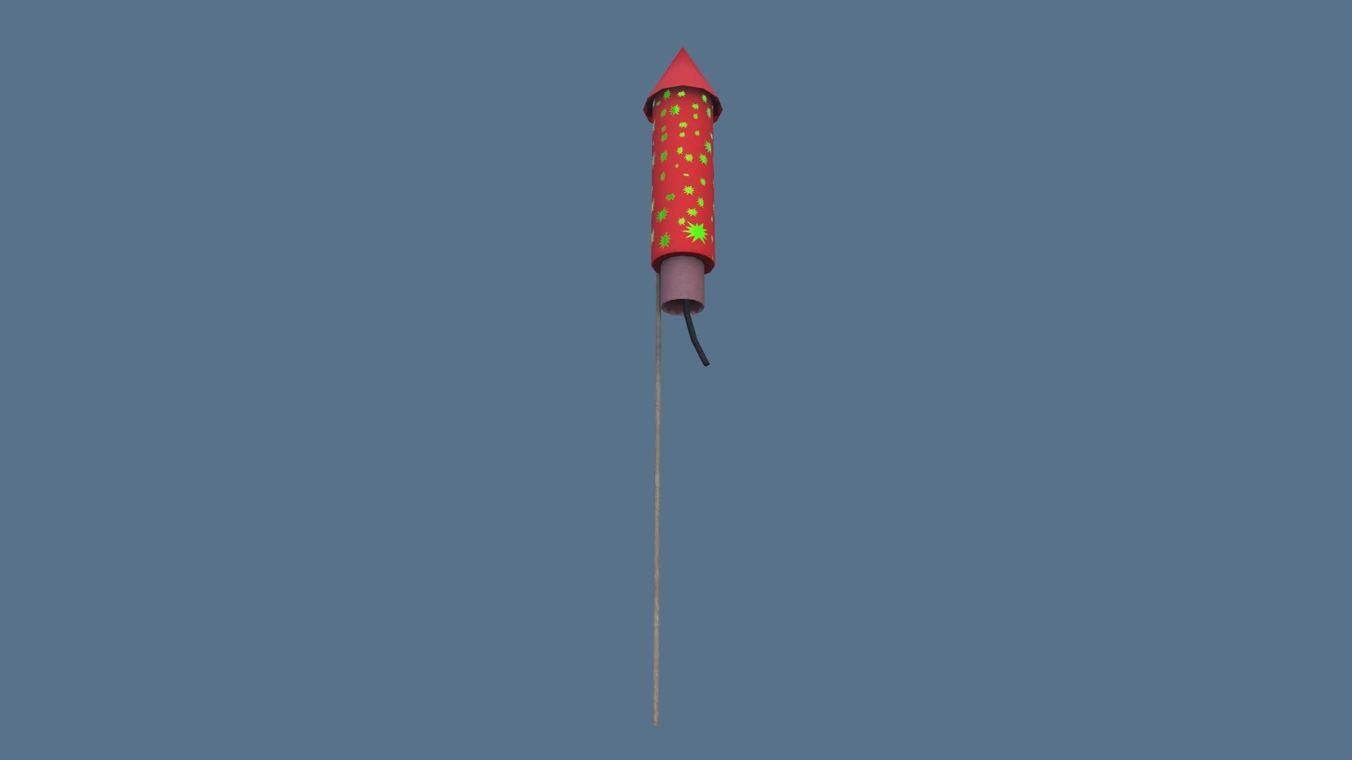 Fireworks Low-poly 3D model_16
