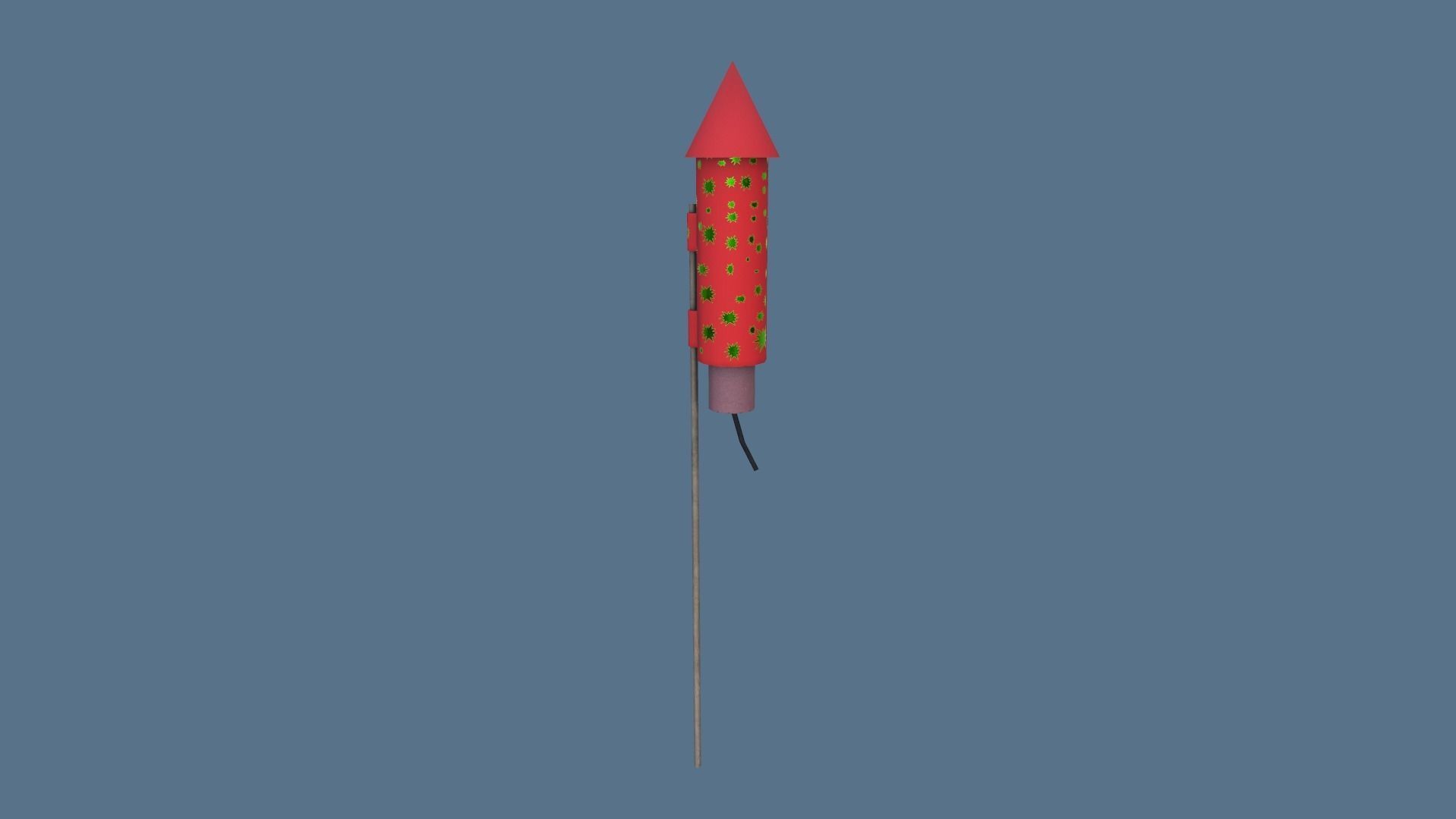 Fireworks Low-poly 3D model_11