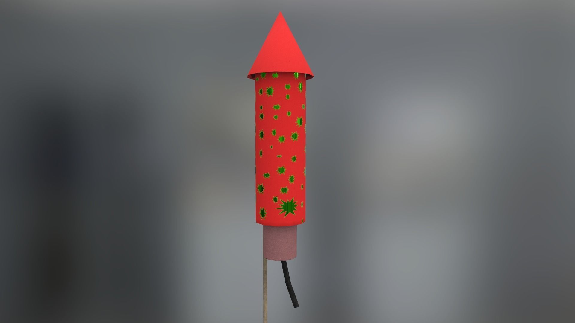 Fireworks Low-poly 3D model_10