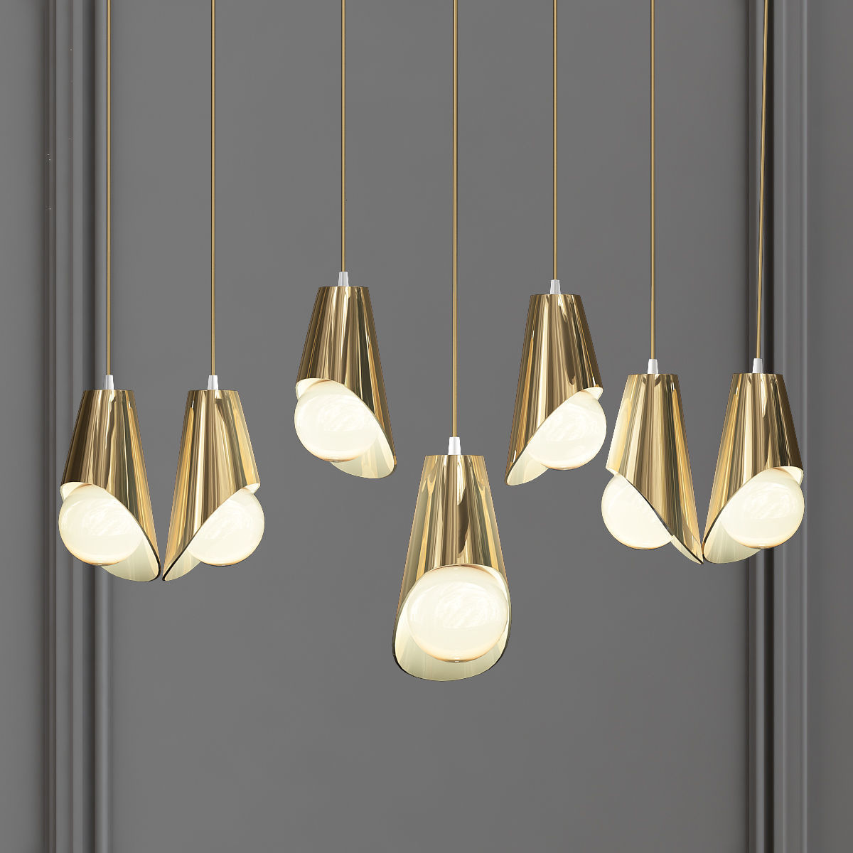 Avroko Pendant lamp 3D model_5