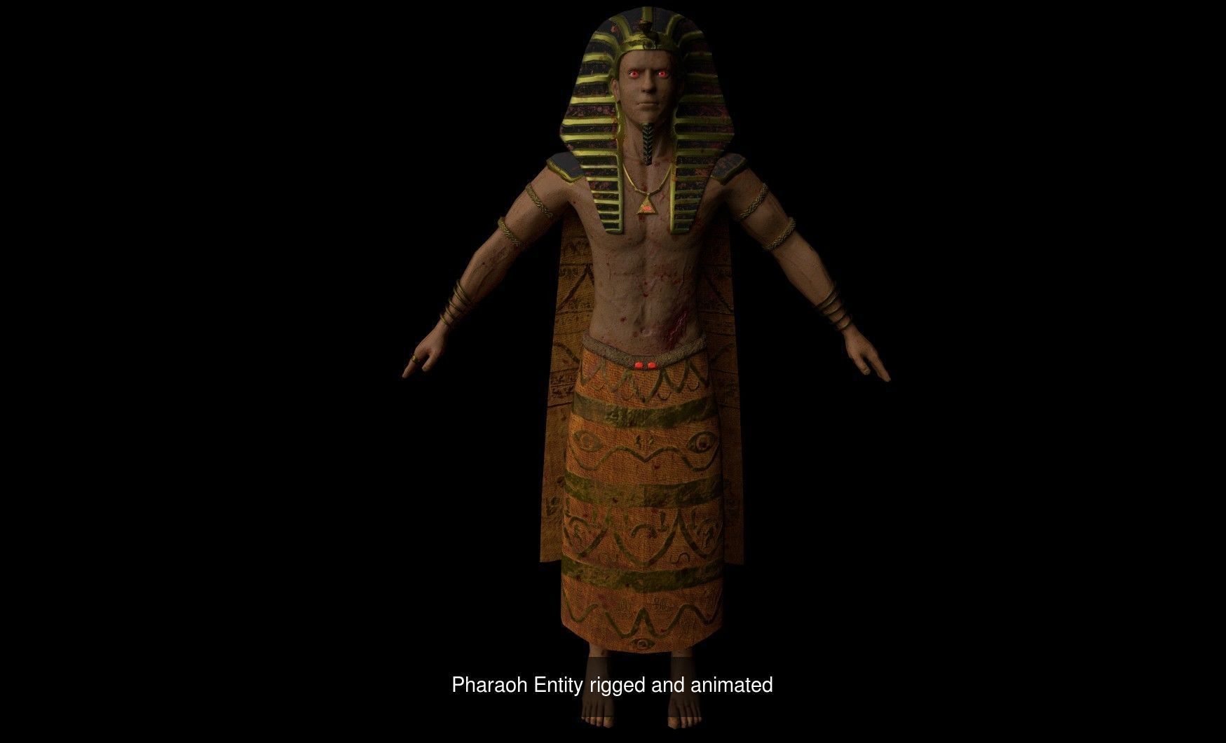 Egyptian and Fantasy Creatures rigged and animated 3D Model Collection_3