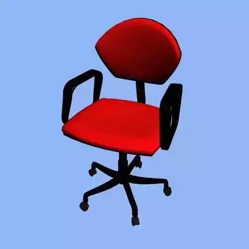 3D chair office Low-poly 3D model