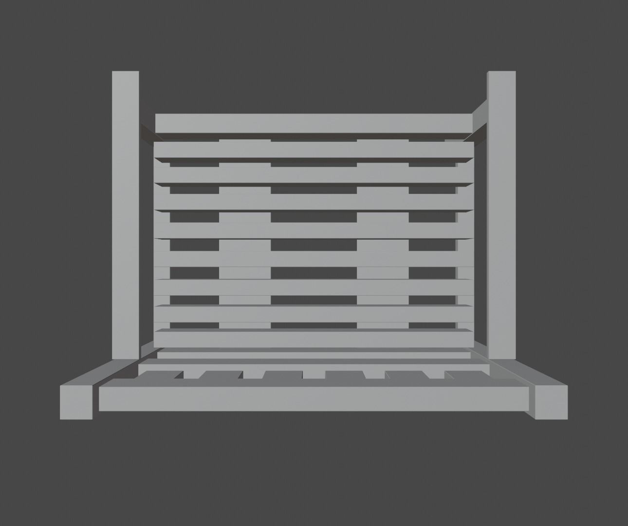 Terrace Chair Low-poly 3D model_26