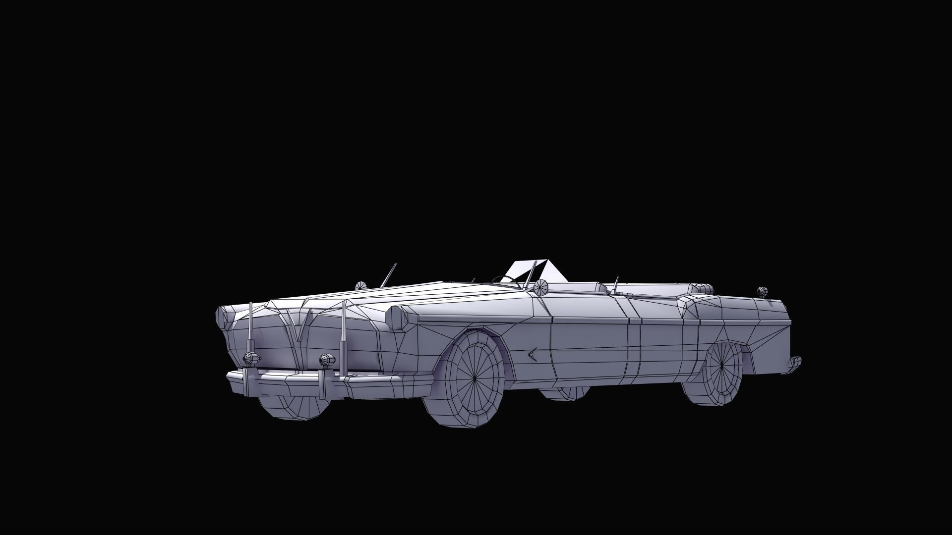 Open Topped Limo 3D model_30