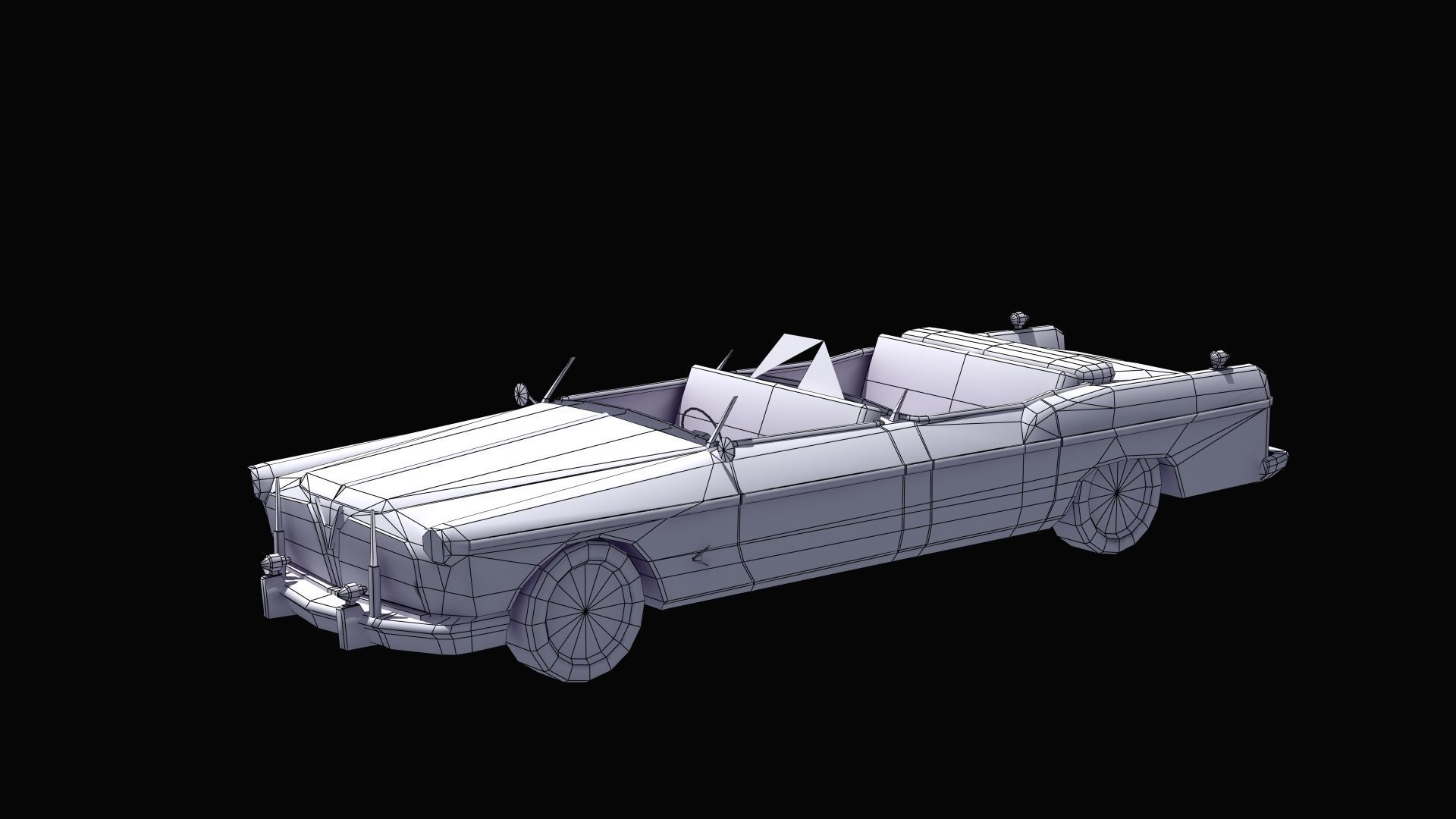 Open Topped Limo 3D model_25