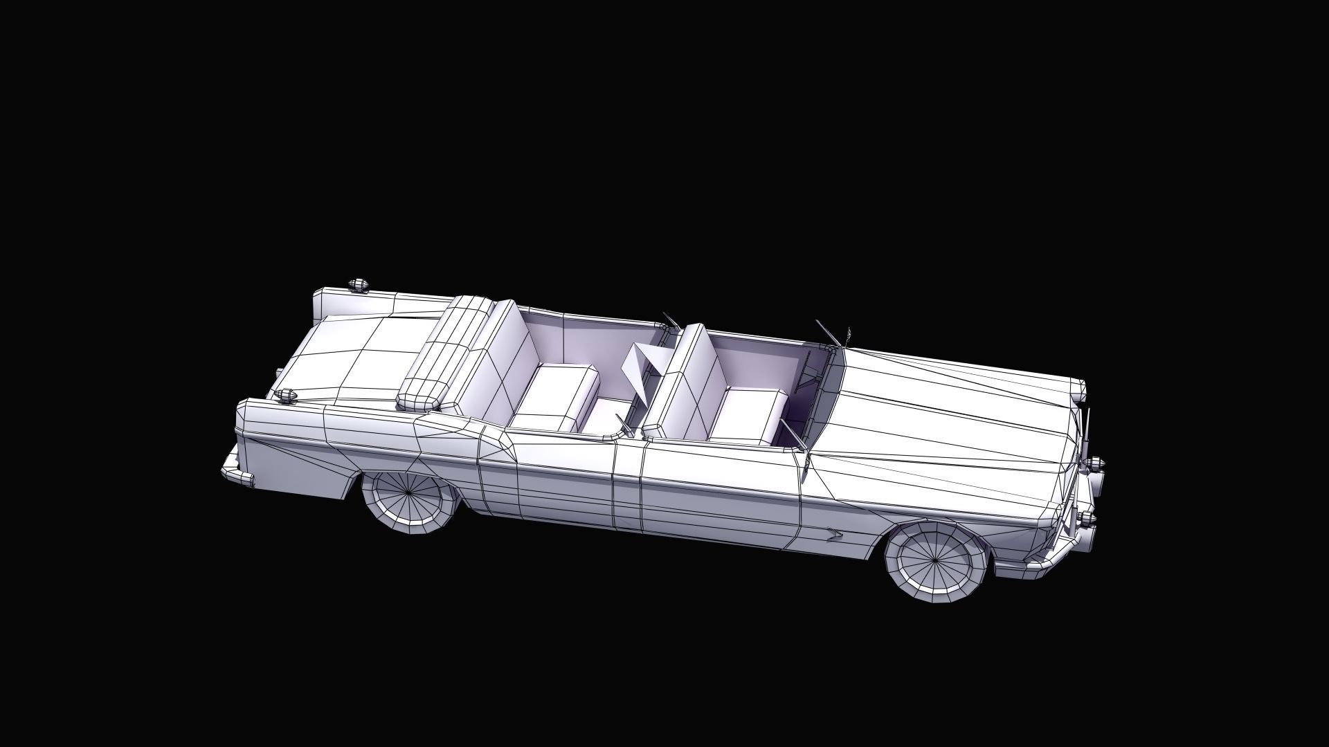 Open Topped Limo 3D model_27