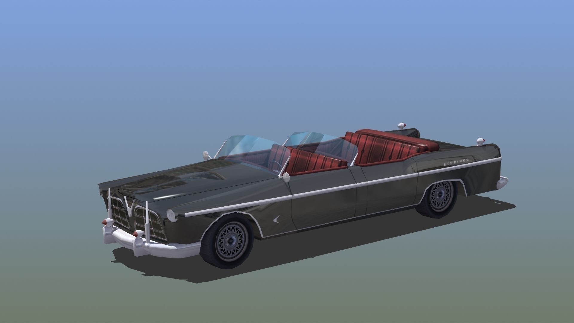 Open Topped Limo 3D model_3